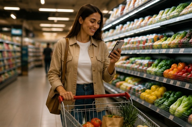 Usando Listyflow para hacer las compras en el supermercado